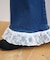 【umm.】裾フリルレースフレアパンツ