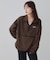 【Enlude】ワンポイント刺繍ハーフジップシャツ《ユニセックス》