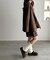 【コーデのアクセントに】リブ編みレッグウォーマー