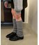 【コーデのアクセントに】リブ編みレッグウォーマー
