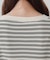 【Enlude】ワッフルボーダーヘンリーネックロンT《ユニセックス》
