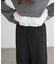 杢見えタックワイドパンツ