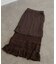 カットレース裾フリルスカート