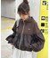 【umm.】ドット柄フーディーブルゾン