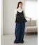 ドット刺繍ベロアキャミ