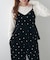 ドット刺繍ベロアキャミ