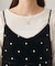 ドット刺繍ベロアキャミ