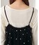 ドット刺繍ベロアキャミ
