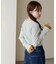 袖口レイヤード風クルーネックニット
