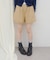 【umm.】裾フリルショートパンツ