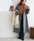 リブ袖口ボタンタートル