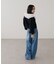 コットンレース使い衿フリルニット《WEB限定カラーあり》