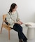 メタル釦スポンディッシュカーディガン