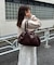 ソフトビッグラウンドボストンバッグ