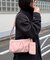 【６色展開】ポーチ付きフロントタックショルダーバッグ