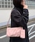 【６色展開】ポーチ付きフロントタックショルダーバッグ
