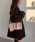 【６色展開】ポーチ付きフロントタックショルダーバッグ