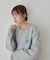 【Enlude】サガラ刺繍スウェットライクニット《ユニセックス》