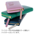 シンプルバイカラー ラウンドファスナー長財布