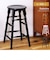 Natural wood high stool