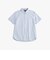 シアサッカーソリッドレギュラーフィットショートスリーブシャツ