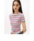 スリムエッセンシャルリブショートスリーブTシャツ