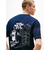 リラックススケーターバックグラフィックTシャツ