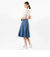 デニムミディフレアスカート
