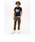 BOYS テクスチャードグラフィックショートスリーブTシャツ