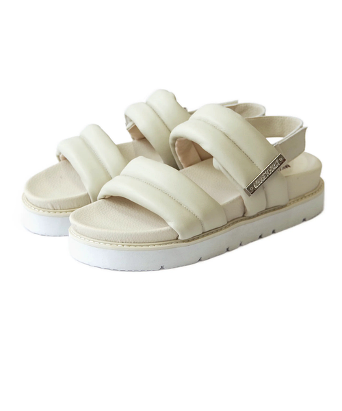 MINNETONKA ミネトンカ】 プラットフォームパファーストラップサンダル