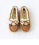 【MINNETONKA/ミネトンカ】 ウッドビーズ ボアモカシンシューズ KYRA SLIPPER