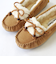 【MINNETONKA/ミネトンカ】 ウッドビーズ ボアモカシンシューズ KYRA SLIPPER