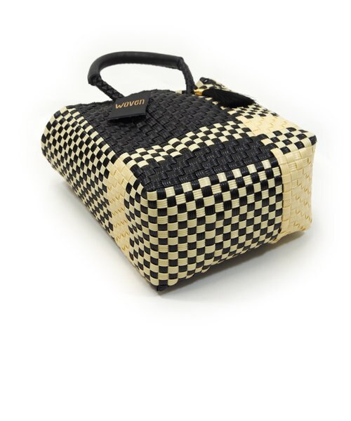WOVEN ウーヴン】ミニトートバッグ メキシコ製 バスケットバッグ