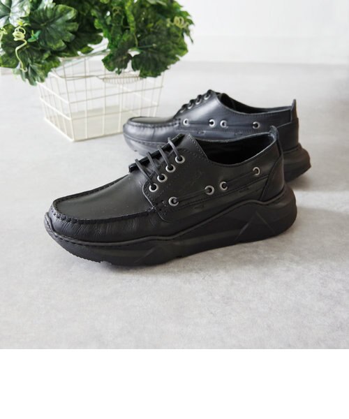 STORM ブラックモカシン・デッキシューズ STORM ストーム】デッキシューズ 【150E RODRIGO】本革 モカシン