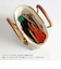 【WOVEN ウーヴン】プティトート　メキシコ製 メルカドバッグ かごバッグ レザーハンドル