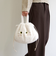 【WOVEN /ウーヴン】 エコファー ねこ フェイス 2WAY BAG 猫巾着 バッグ