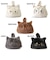 【WOVEN /ウーヴン】 エコファー ねこ フェイス 2WAY BAG 猫巾着 バッグ