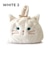 【WOVEN /ウーヴン】 エコファー ねこ フェイス 2WAY BAG 猫巾着 バッグ