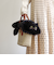 【WOVEN /ウーヴン】 エコファー ねこフラップカバー バッグカバー トートバッグ用 猫