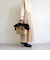 【WOVEN /ウーヴン】 エコファー ねこフラップカバー バッグカバー トートバッグ用 猫