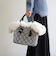【WOVEN /ウーヴン】 エコファー ねこフラップカバー バッグカバー トートバッグ用 猫