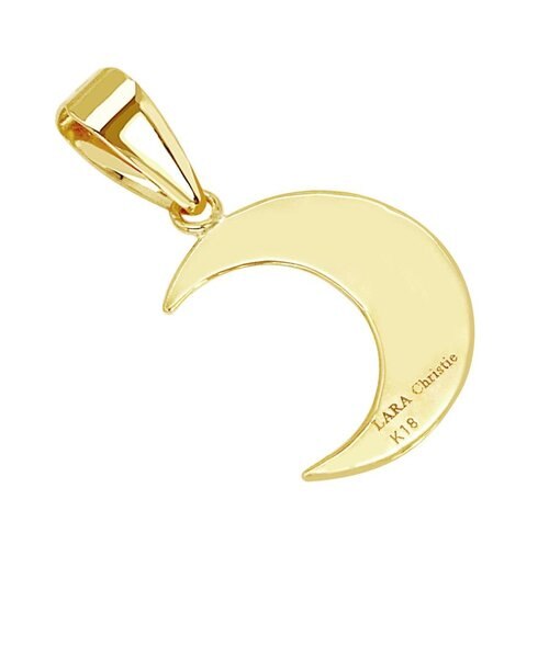 選べる素材(K18 プラチナ)】ネックレストップ ペンダントトップ ムーン