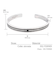 バングル ブレスレット メンズ シルバー シルバー925 シンプル おしゃれ ブランド オリンピア BLACK Label b3049-b LSC ララクリスティー