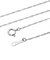 ネックレス チェーン プラチナ 40cm スクリュー チェーンのみ 幅 約1mm 最長40cm PT850 長さ調整可能 LCC ララクリスティー