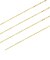 ネックレス チェーン 18金 最長45cm ティアスカット 幅0.7mm 約1.2g ゴールド K18 長さ調整可能 LCC ララクリスティー