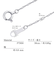 ネックレス チェーン プラチナ 50cm スクリュー チェーンのみ 幅0.8mm 約0.85g PT850 長さ50cm LCC ララクリスティー