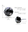 【選べる素材(K18 プラチナ)】ピアス レディース メンズ プラチナ ブラックダイヤモンド 計1ct 一粒 ローズカット 6本爪 Pt900 LPUC ララクリスティー