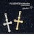 【選べる素材(K18 プラチナ)】ネックレストップ ペンダントトップ クロス 十字架 レディース メンズ K18 18金 ゴールド プラチナ PT900 約0.45g ララクリスティー