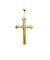 【選べる素材(K18 プラチナ)】ネックレストップ ペンダントトップ クロス 十字架 レディース メンズ K18 18金 ゴールド プラチナ PT900 約0.86g ララクリスティー
