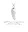 ネックレス レディース 18金 プラチナ 羽 フェザー シルバー シルバー925 ブランド ヴィクトリア ペンダント WHITE Label p5058-w LSC ララクリスティー